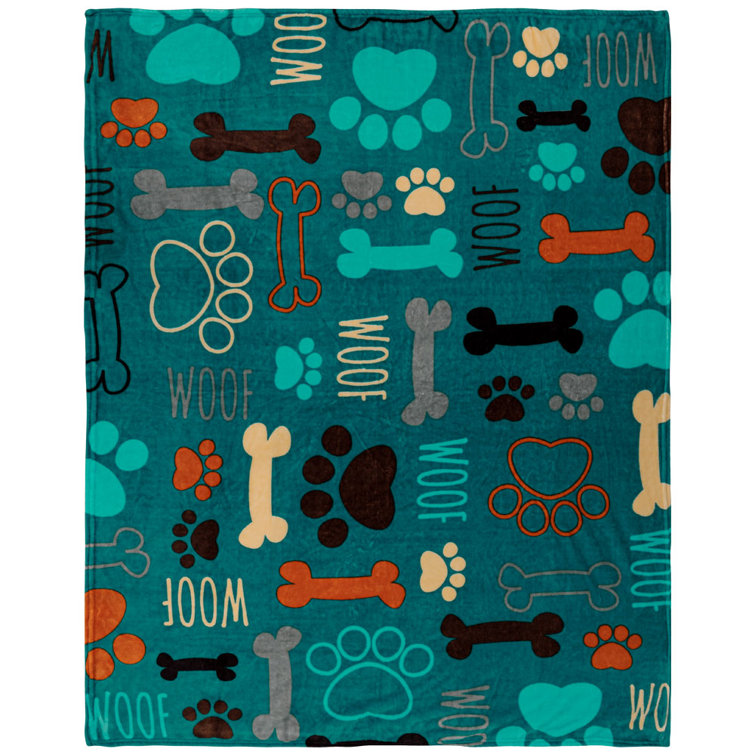 Harriet Bee Puppy Paws Blanket Wayfair